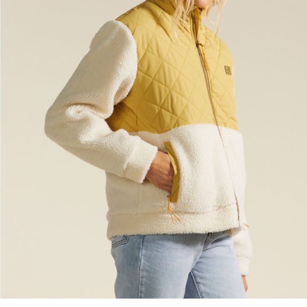 BILLABONG Hidden trails quilted Sherpa zip up